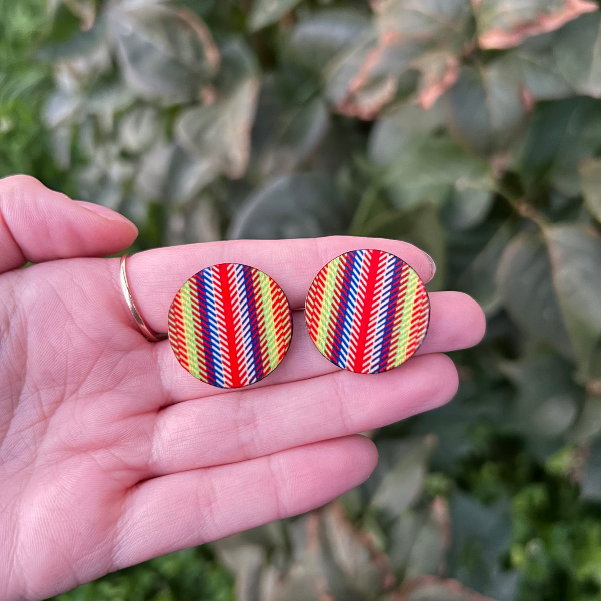 Métis Sash Wood Cabochons