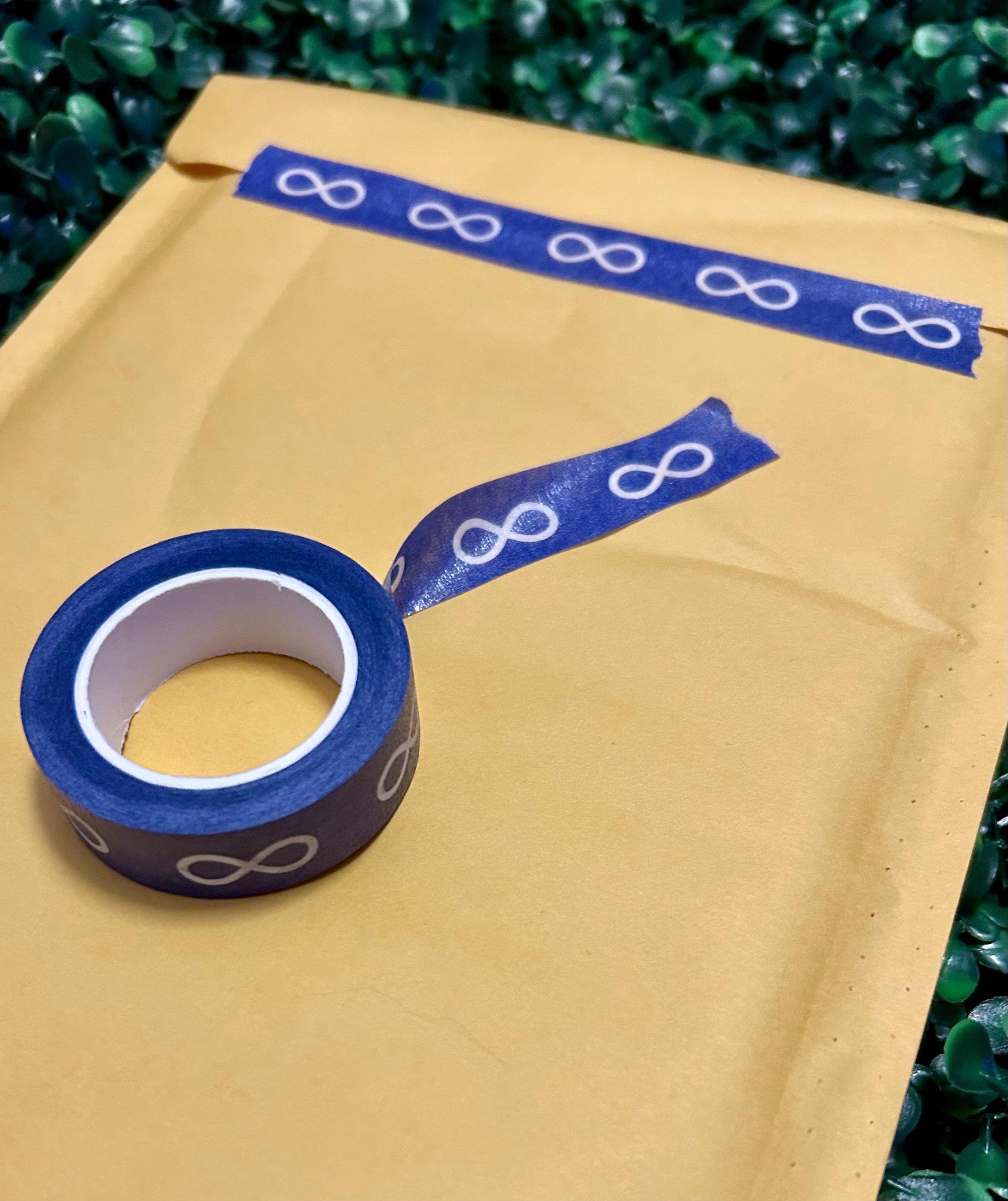 Métis Infinity Symbol Washi Tape: Eco-Friendly Crepe Paper