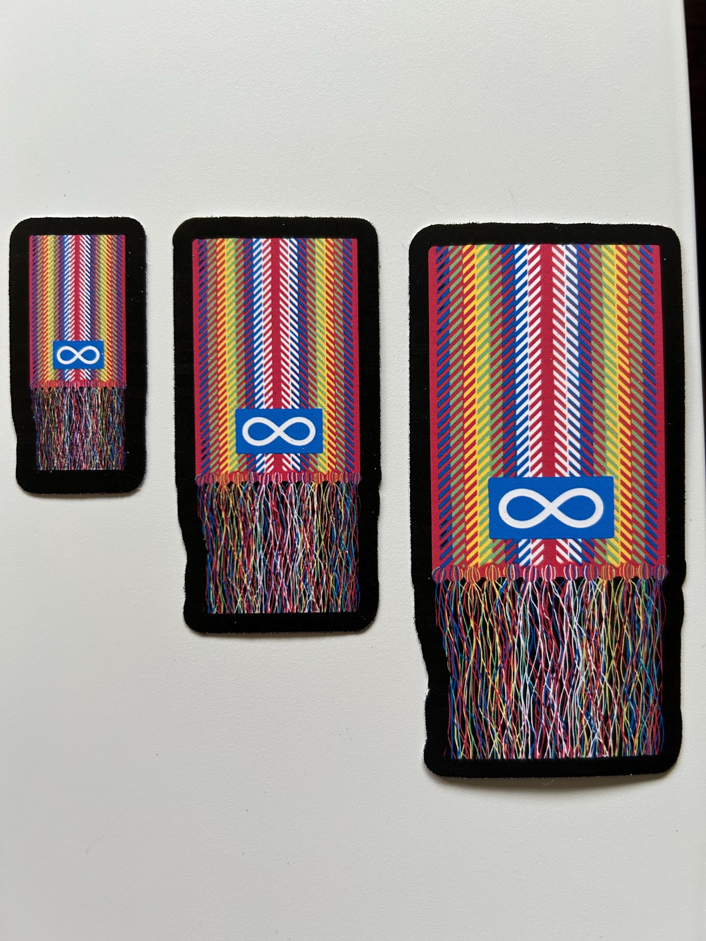 Métis Sash Sticker: Vinyl Decal for Laptops & Water Bottles