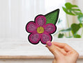 Métis Flower Beadwork Sticker: Indigenous Art Vinyl Decal - Waterproof