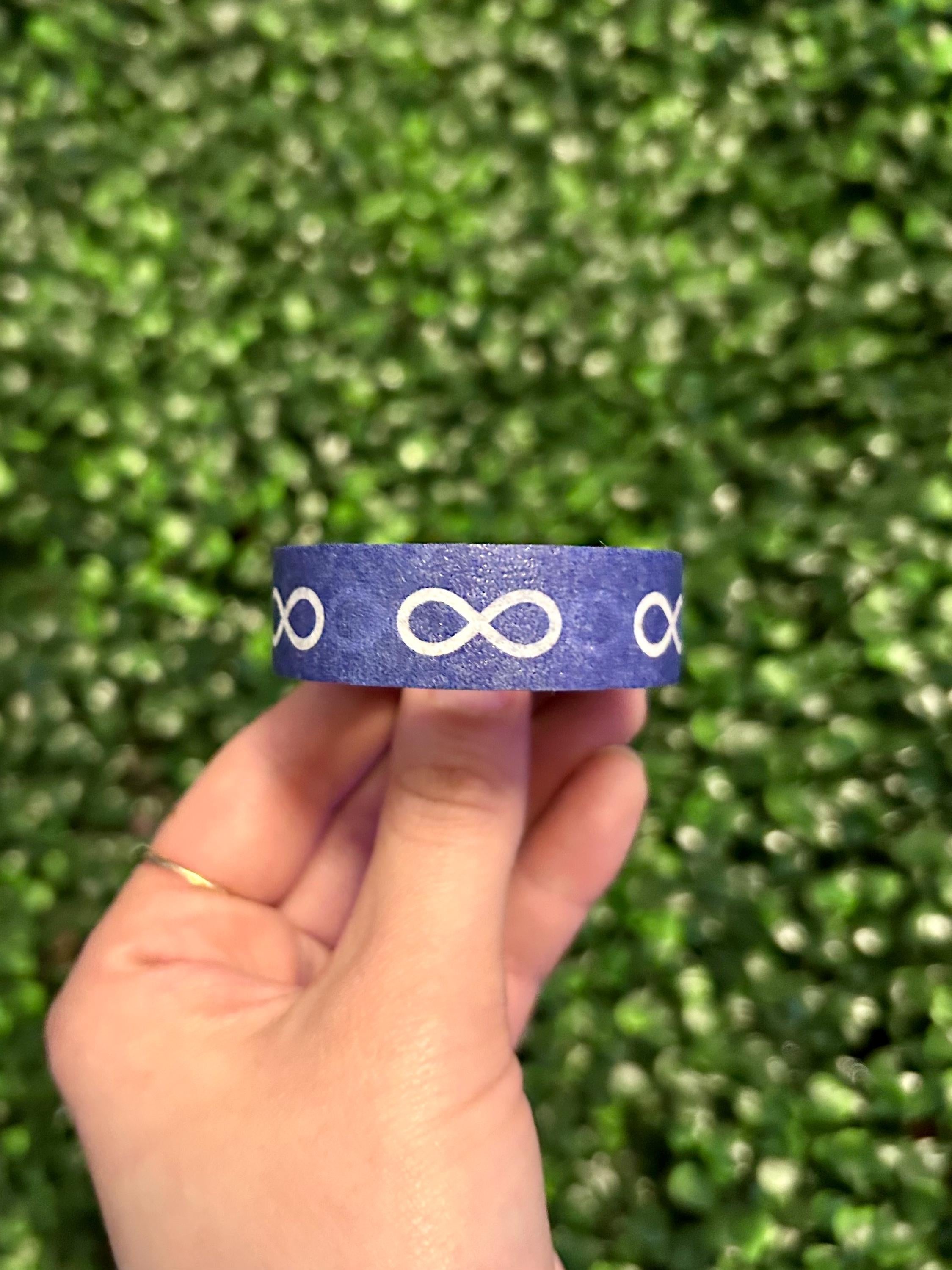 Métis Flag Infinity Symbol Washi Tape: Eco-Friendly Crepe Paper