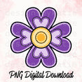 Métis Floral PNG | Indigenous Beadwork Inspired Heart Flower | Digital Download