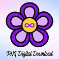 Métis Flower PNG | Indigenous Floral Infinity Symbol Digital Download Clipart