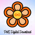 Métis Flower PNG | Indigenous Floral Infinity Symbol Digital Download Clipart
