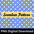 Métis Floral Seamless Pattern PNG | Indigenous Inspired Design | Digital Download Clipart