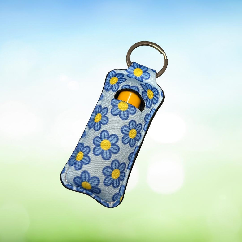 Lip Balm Holder with Keyring | Bag & Backpack Clip | Handmade Accessory | Indigenous design