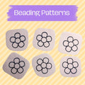 5 Petal Flower Beading Pattern Template | GoodFelt Foundation Beginner Beading Supplies