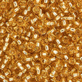 Size 11/0 Gold Silver Lined Miyuki Seed Beads