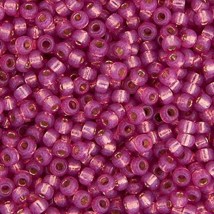 Size 11/0 Dark Rose Opal Dyed Alabaster Miyuki Seed Beads