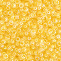 Size 11/0 Pale Yellow Lined-Dyed AB Miyuki Seed Beads