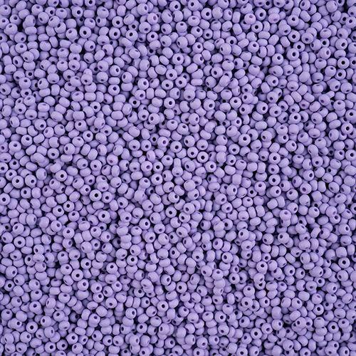 Size 11/0 PermaLux Dyed Chalk Lavender Matt Czech Seed Beads