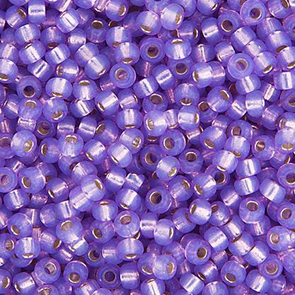 Size 11/0 Lilac Opal Dyed Alabaster Miyuki Seed Beads
