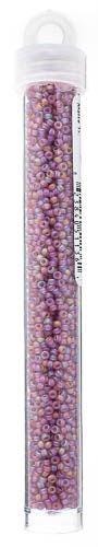 Size 11/0 Smoky Amethyst AB Matte Miyuki Seed Beads