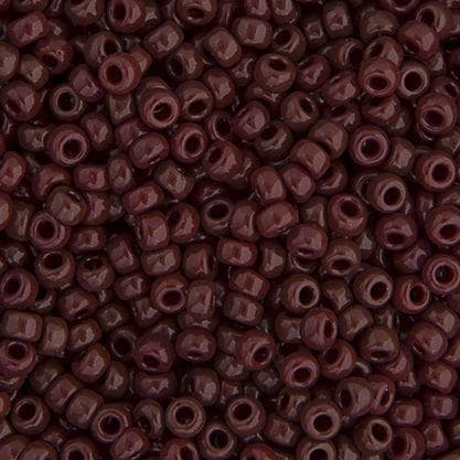 Size 11/0 Chocolate Brown Opaque Miyuki Seed Beads