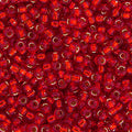 Size 11/0 Flame Red Silver Lined Miyuki Seed Beads