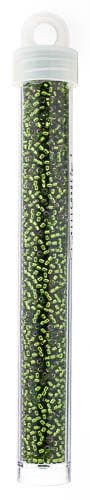 Size 11/0 Olive Silver Lined Miyuki Seed Beads