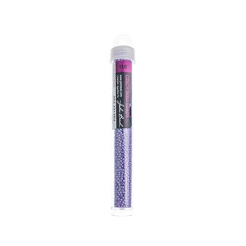 Size 11/0 PermaLux Dyed Chalk Lavender Matt Czech Seed Beads