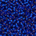 Size 11/0 Cobalt Silver Lined Miyuki Seed Beads