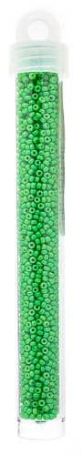 Size 11/0 Spring Green Opaque Duracoat Miyuki Seed Beads