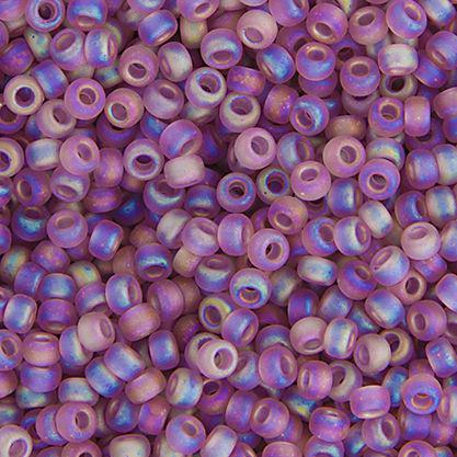Size 11/0 Smoky Amethyst AB Matte Miyuki Seed Beads