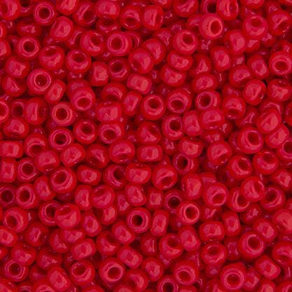 Size 11/0 Red Opaque Miyuki Seed Beads
