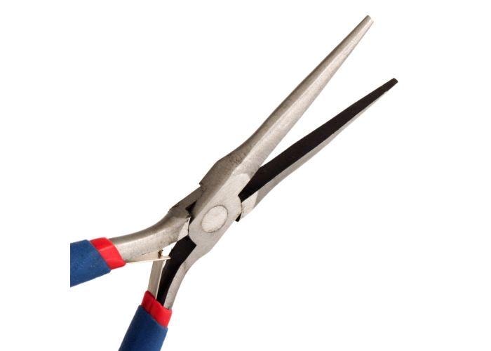 Long Flat Nose Plier | Rubber Comfort Handle