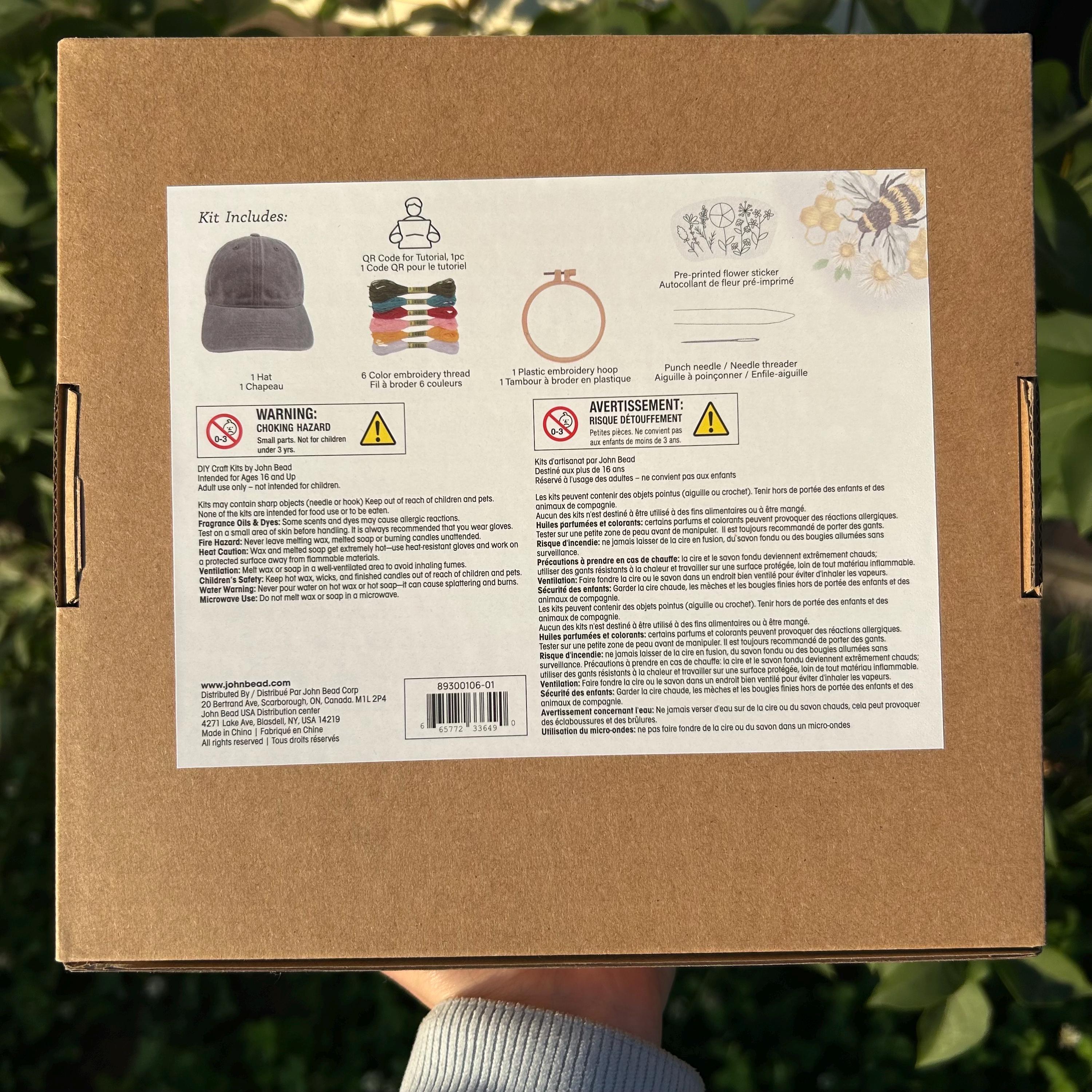 Embroidered Hat DIY Kit
