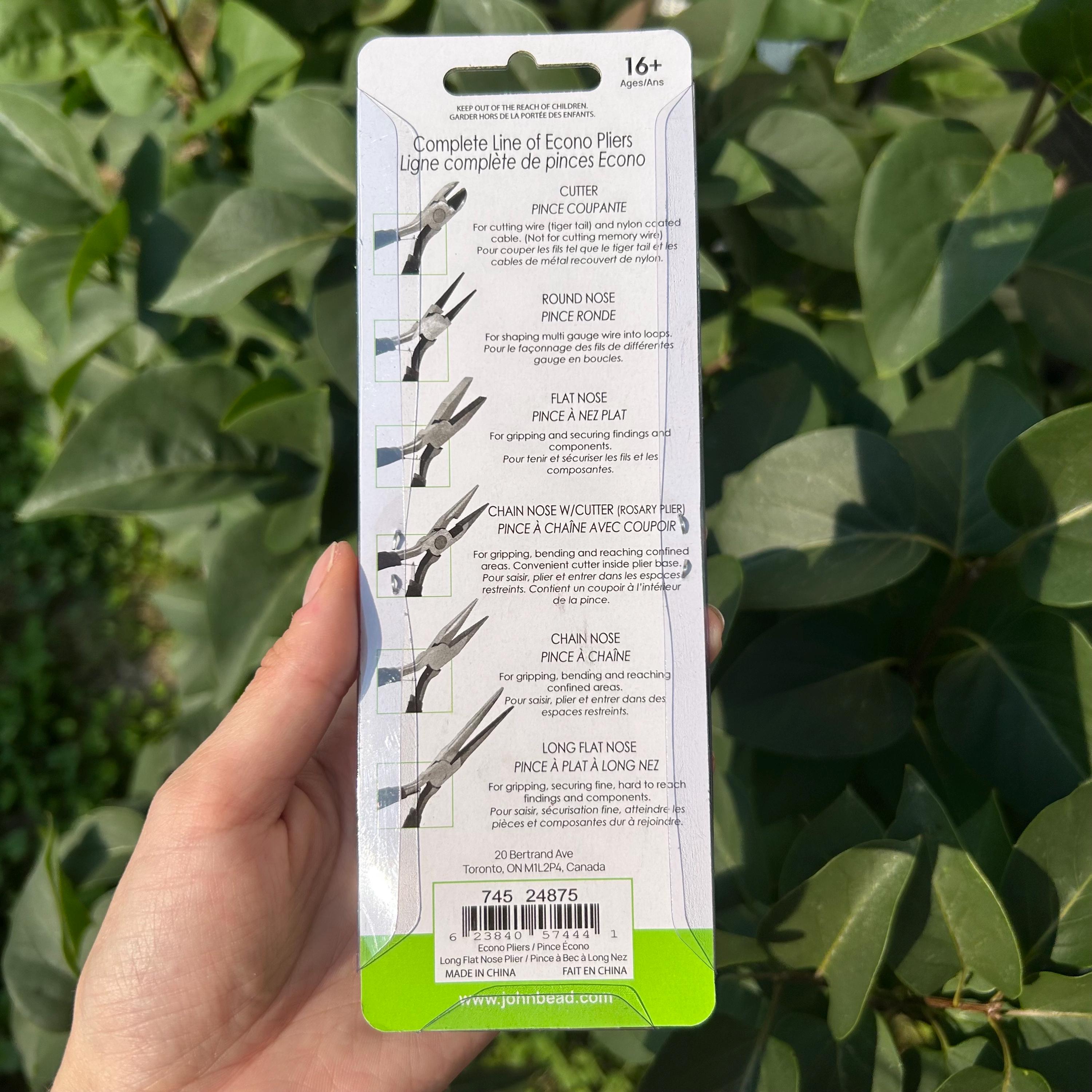 Long Flat Nose Plier | Rubber Comfort Handle