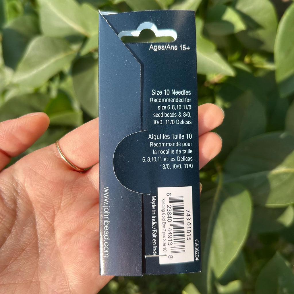 Gold Eye Beading Needle Size 10