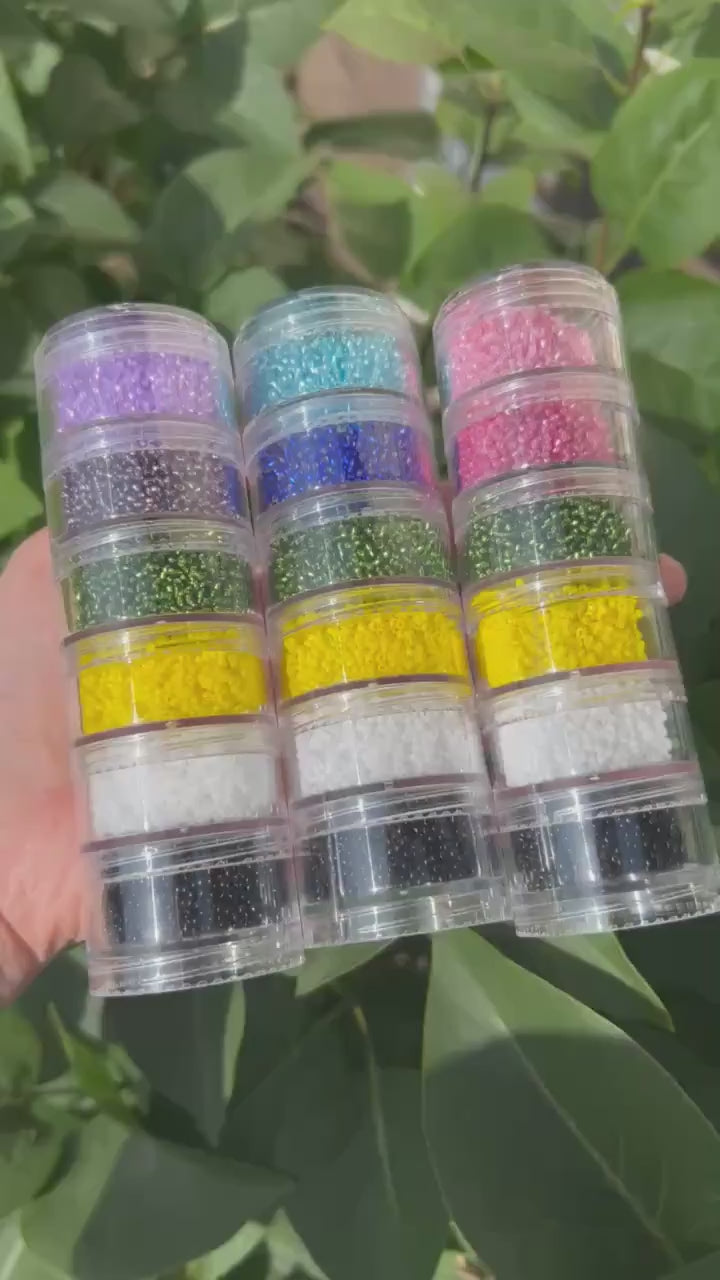 Miyuki Seed Beads Size 11/0, Japanese Glass Beads, 90 Grams Total