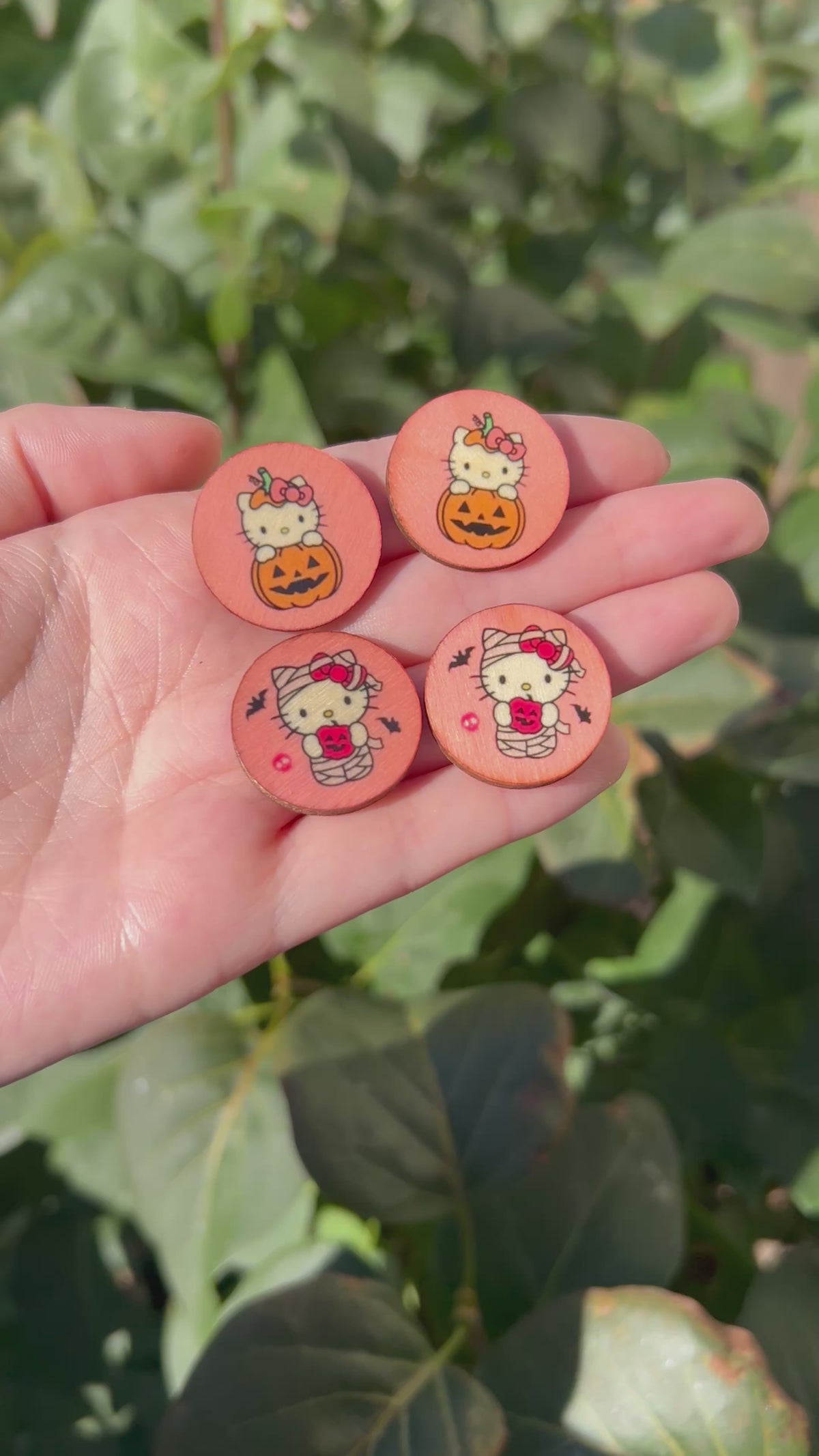 Halloween Wood Cabochons